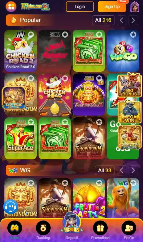 777plus Game banner 1