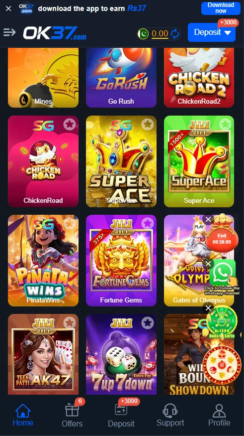 Ok37 game banner 1