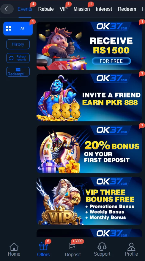Ok37 game banner 2